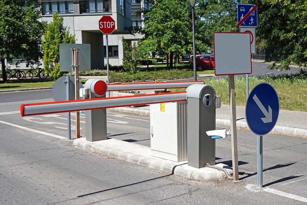 Barriera ingresso parcheggio